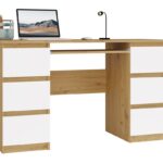 Biurko Kuba KUBA DĄB ARTISAN BIEL