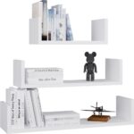 Regał Ścienny Wiszący MOBI 3P BIAŁY