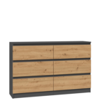 Komoda Malwa M6/120 ANTRACYT ARTISAN