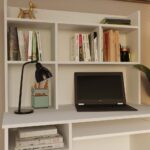 Nadstawka do Biurka 100 cm BIAŁA Regał Na Książki Dokumenty - obrazek 2