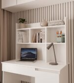 Nadstawka do Biurka 100 cm BIAŁA Regał Na Książki Dokumenty - obrazek 7