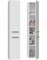 Słupek łazienkowy Nel II BIAŁY - obrazek 3