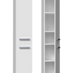 Słupek łazienkowy Nel II BIAŁY