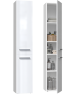 Słupek łazienkowy Nel II BIAŁY POŁYSK - obrazek 4