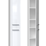 Słupek łazienkowy Nel II BIAŁY POŁYSK