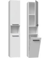 Słupek łazienkowy Nel III BIAŁY