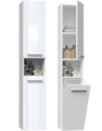 Słupek łazienkowy Nel III BIAŁY POŁYSK - obrazek 3