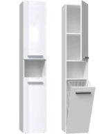 Słupek łazienkowy Nel III BIAŁY POŁYSK