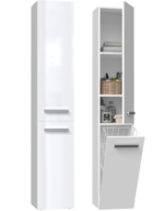 Słupek łazienkowy Nel IV BIAŁY POŁYSK - obrazek 3