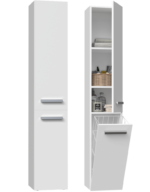 Słupek łazienkowy Nel IV BIAŁY - obrazek 3