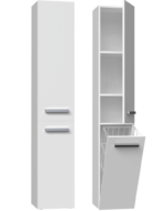 Słupek łazienkowy Nel IV BIAŁY