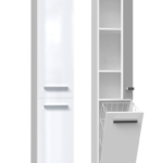 Słupek łazienkowy Nel IV BIAŁY POŁYSK