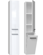 Słupek łazienkowy Nel IV BIAŁY POŁYSK