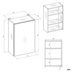 Szafka Łazienkowa Wisząca POLA 1DL KASZMIR - obrazek 7