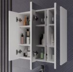 Szafka Łazienkowa POLA 3L Wisząca Z 3 Lustrami Nad Umywalkę 3 Drzwi BIAŁA - obrazek 4