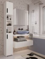 Szafka Łazienkowa POLA 3L Wisząca Z 3 Lustrami Nad Umywalkę 3 Drzwi BIAŁA - obrazek 2