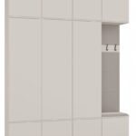 Garderoba HAGA IV 3Sz1W KASZMIR BEŻ 3x Szafa + Wieszak