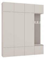 Garderoba HAGA IV 3Sz1W KASZMIR BEŻ 3x Szafa + Wieszak