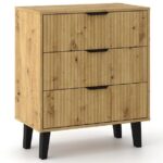 Komoda Scandi 3S SLIM DĄB ARTISAN