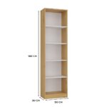 Regał Onyx R50 DĄB ARTISAN BIEL - obrazek 5