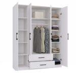 Szafa ROMANA 160 BIAŁA Bez Lustra - obrazek 2