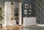 Szafa ROMANA 120 Z Lustrem BIAŁA - obrazek 3