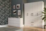 Szafa ROMANA 160 BIAŁA Bez Lustra - obrazek 3