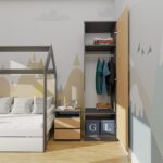 Szafa Malwa SD-50 ANTRACYT DĄB ARTISAN - obrazek 4