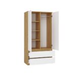 Szafa Malwa SS-90  DĄB ARTISAN BIAŁY - obrazek 7