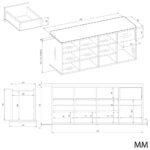 Szafka Na Obuwie Buty Otwarta TALLIN DĄB ARTISAN Do Przedpokoju - obrazek 6