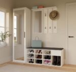 Szafka Na Obuwie Buty Otwarta TALLIN BIAŁY Do Przedpokoju - obrazek 5