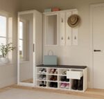 Szafka Na Obuwie Buty Otwarta TALLIN BIAŁY Do Przedpokoju - obrazek 6