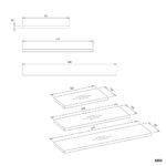 Półki Wiszące TOBI 3P BIAŁY - obrazek 3