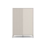 Witryna KAMARO 2DD SLIM/GŁADKI KASZMIR BEŻ Lamele Front Ryflowany + Klasyczny - obrazek 7