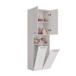 Słupek łazienkowy Nel 2K/DK BIAŁY POŁYSK - obrazek 3