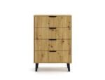 Komoda Scandi 4S SLIM DĄB ARTISAN - obrazek 5