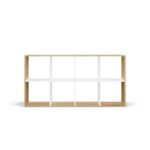 Regał Malax 2X4 DĄB ARTISAN BIEL - obrazek 7