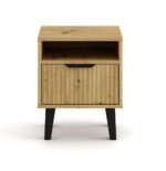 Szafka nocna Scandi 1S SLIM DĄB ARTISAN - obrazek 4