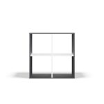 Regał Malax 2x2 ANTRACYT BIAŁY - obrazek 7