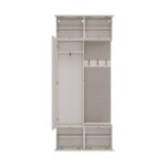 Garderoba Szafa + Wieszak HAGA II 1Sz1W KASZMIR BEŻ - obrazek 6