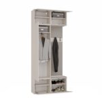 Garderoba Szafa + Wieszak HAGA II 1Sz1W KASZMIR BEŻ - obrazek 2