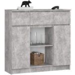 KOMODA K100 2D 3SZ 1P PK BETON