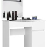 TOALETKA KOSMETYCZNA Z LUSTREM P-2/SL 500x600 PRAWA PK BIAŁA