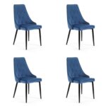 4x KRZESŁO SJ.054 GRANATOWY