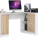 BIURKO NAROŻNE B20 CLP PRAWOSTRONNE PK BIAŁY / SONOMA