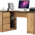 BIURKO NAROŻNE B20 CLP LEWOSTRONNE PK DĄB CRAFT