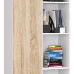 REGAŁ R80 1D 4P CLP BIAŁY / SONOMA