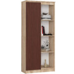 REGAŁ R80 1D 4P CLP DĄB SONOMA / VENGE