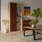 REGAŁ R80 1D 4P CLP DĄB SONOMA / VENGE - obrazek 2