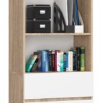 REGAŁ R60 3SZ 2P CLP PK SONOMA / BIAŁY